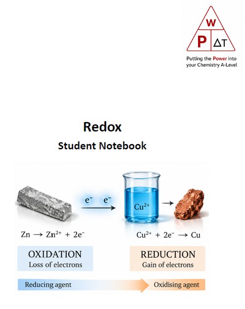 Redox Student Notebook cover